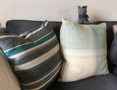 Comfy cushions in the cottage